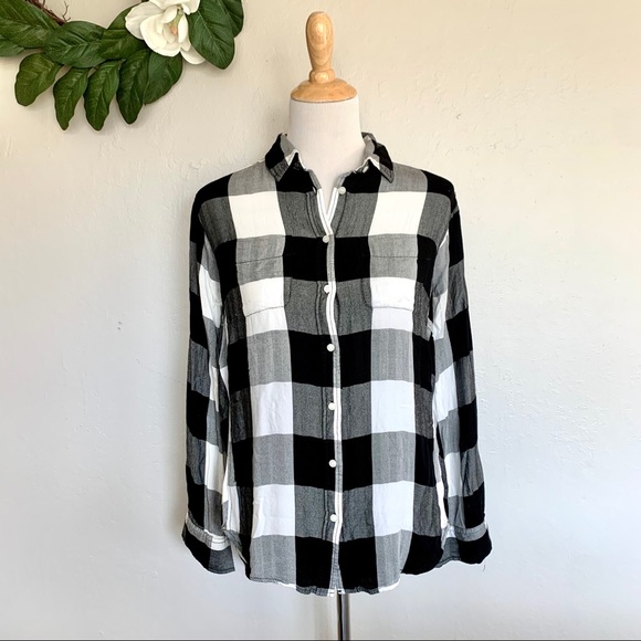 Stylus Kid’s Black Gingham Button Down Shirt XL - Picture 2 of 10